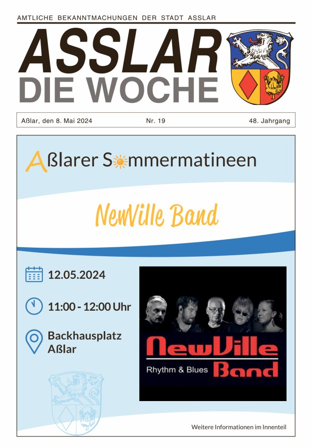 Asslar - Die Woche Titelblatt 19/2024