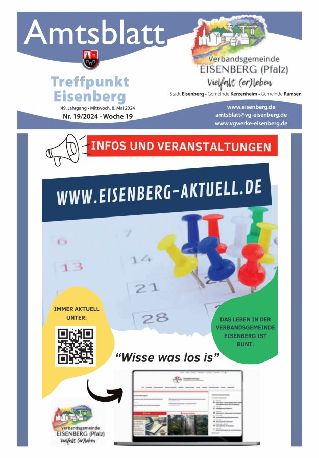 Treffpunkt Eisenberg Titelblatt 19/2024