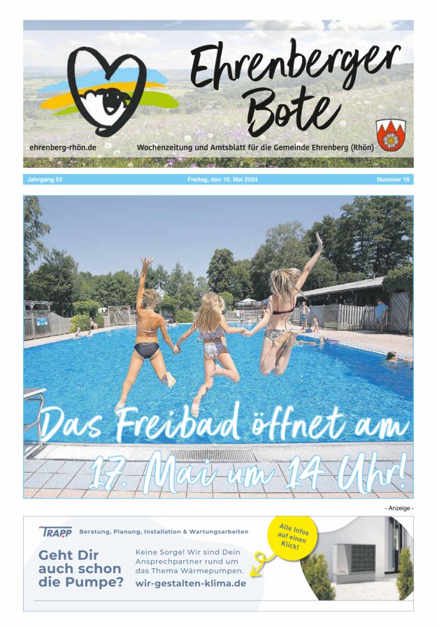 Ehrenberger Bote Titelblatt 19/2024