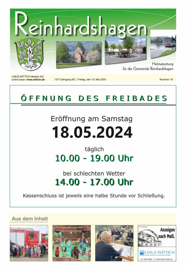 Unser Blättchen Titelblatt 19/2024
