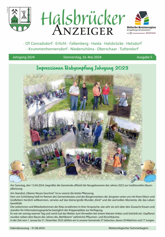 Halsbrücker Anzeiger Titelblatt 05/2024