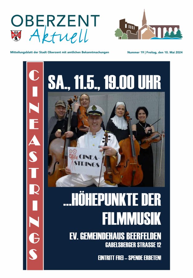 Oberzent aktuell Titelblatt 19/2024