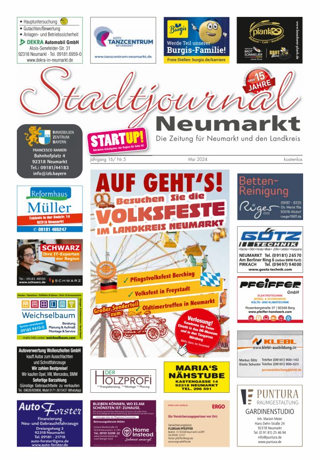Stadtjournal Neumarkt Titelblatt 05/2024