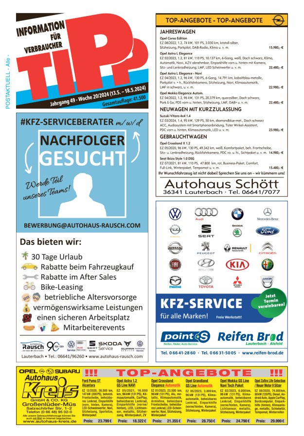 Tipp Vogelsberg Titelblatt 20/2024