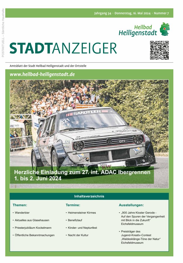 Heiligenstadt Anzeiger Titelblatt 07/2024