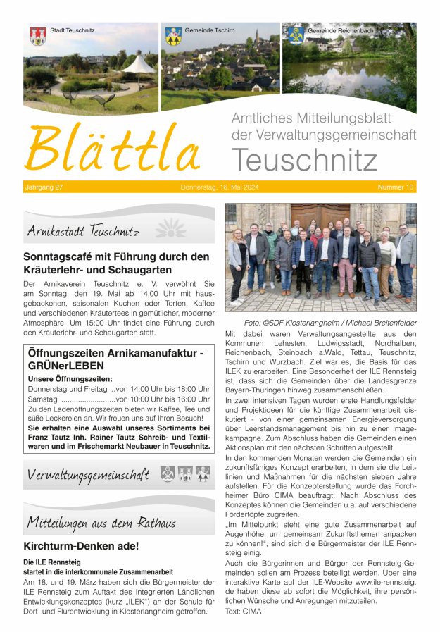 VG-Nachrichten Teuschnitz Titelblatt 10/2024