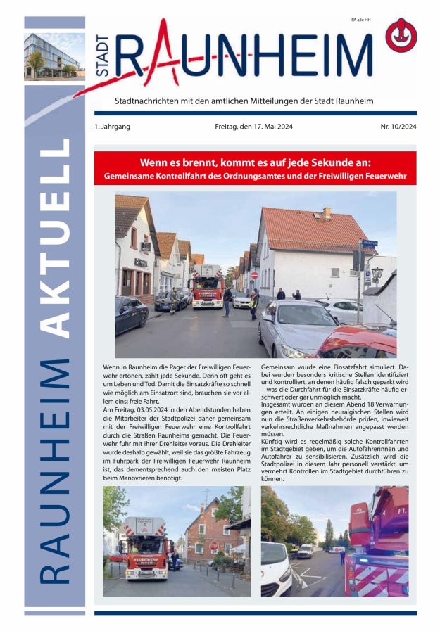 Raunheim aktuell Titelblatt 10/2024