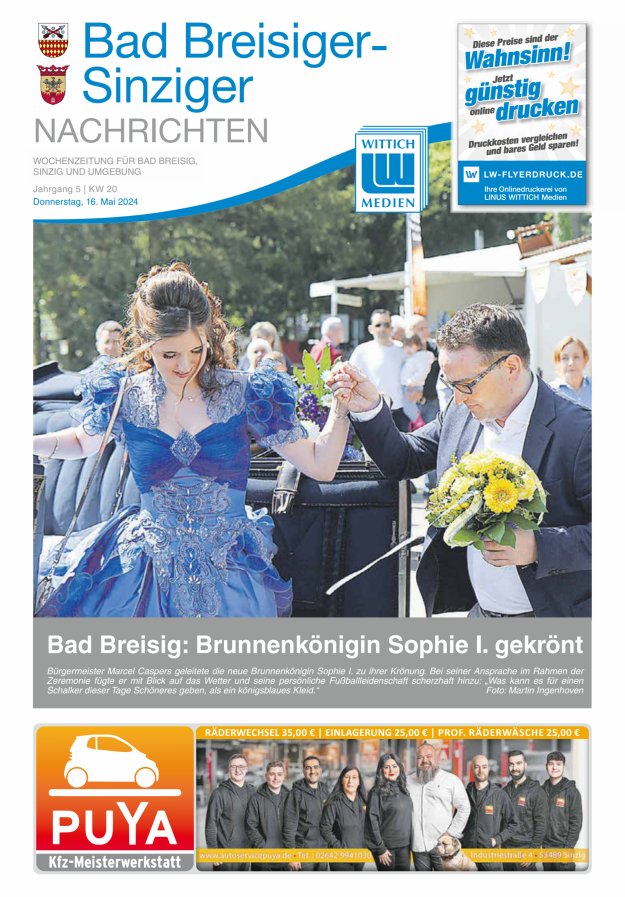 Bad Breisiger-Sinziger Nachrichten Titelblatt 20/2024