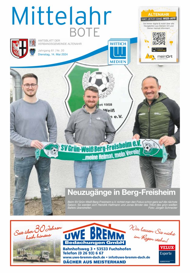 Mittelahr Bote Titelblatt 20/2024