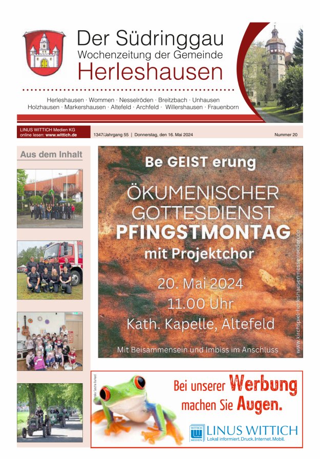 Der Südringgau Titelblatt 20/2024