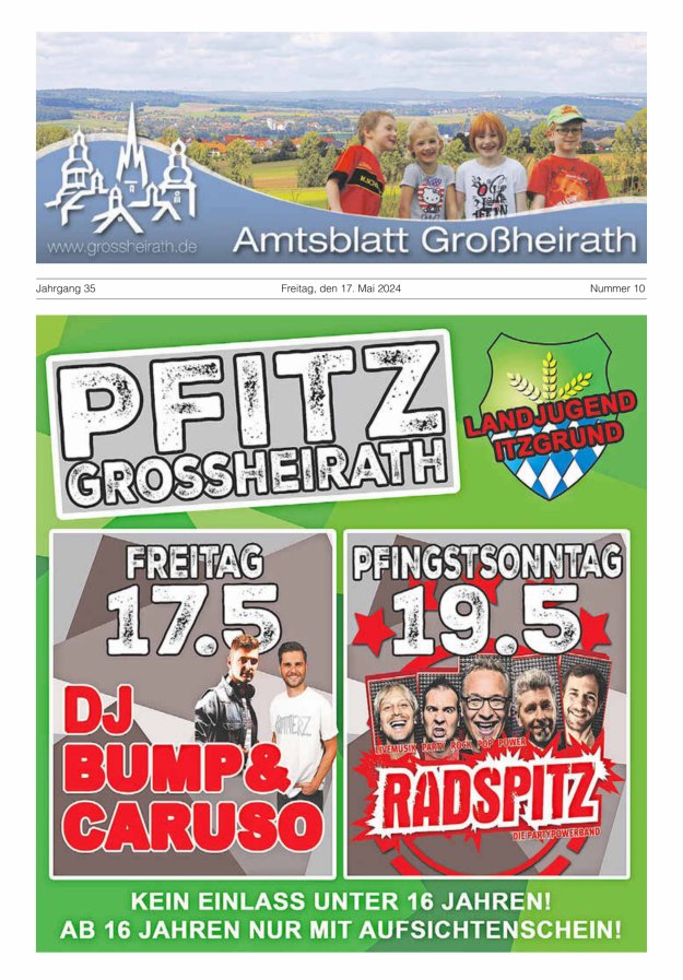 Amtsblatt Großheirath Titelblatt 10/2024