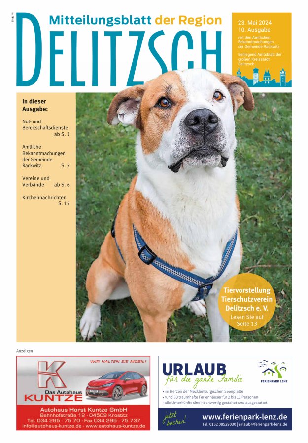 Mitteilungsblatt der Region Delitzsch Titelblatt 10/2024