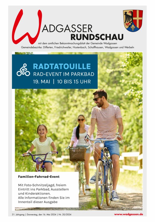Wadgasser Rundschau Titelblatt 20/2024