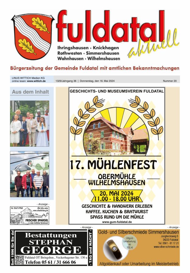 Fuldatal aktuell Titelblatt 20/2024