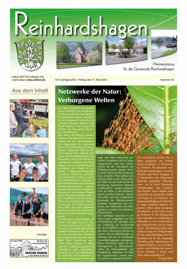 Unser Blättchen Titelblatt 20/2024