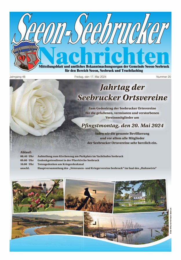 Seeon-Seebrucker Nachrichten Titelblatt 20/2024