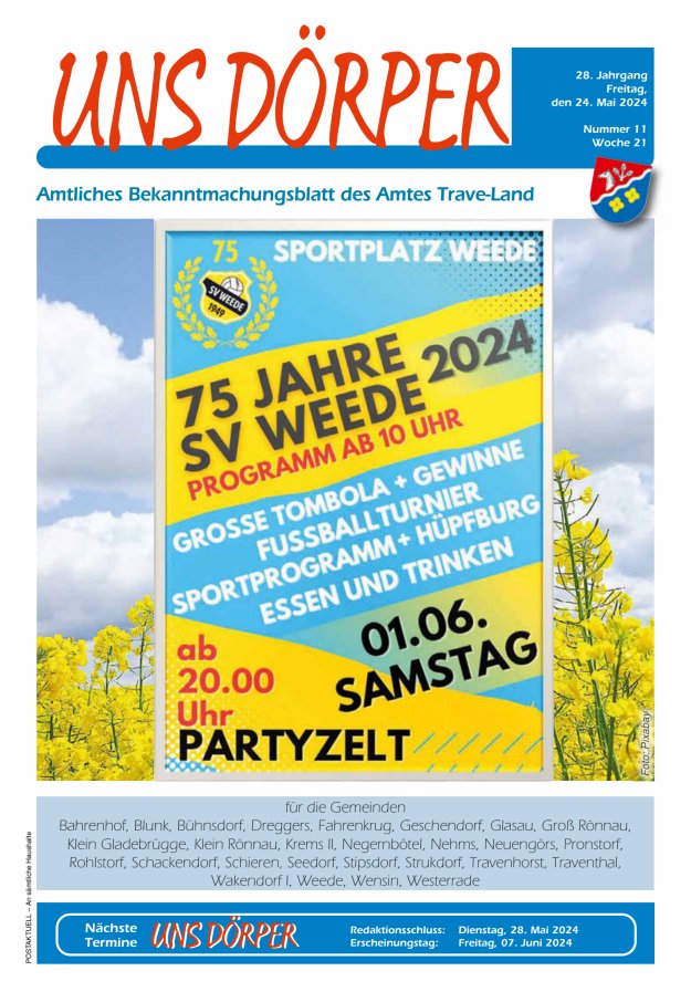 Uns Dörper Titelblatt 11/2024