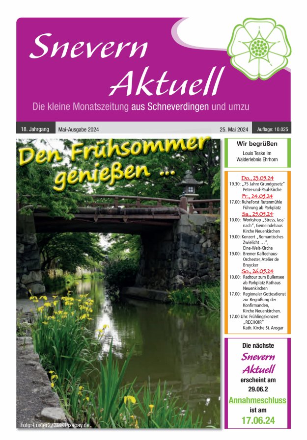 Snevern Aktuell Titelblatt 05/2024