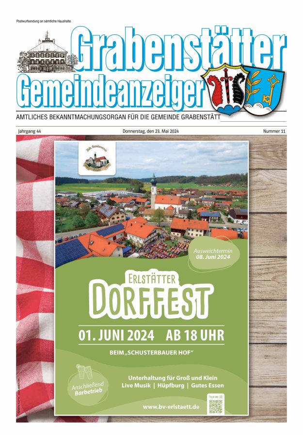 Grabenstätter Gemeindeanzeiger Titelblatt 11/2024