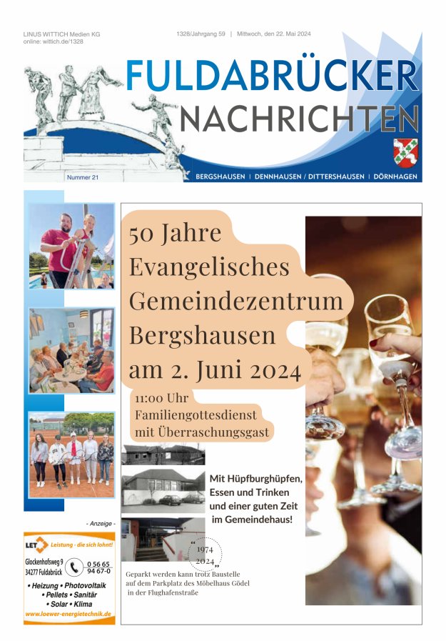 Fuldabrücker Nachrichten Titelblatt 21/2024