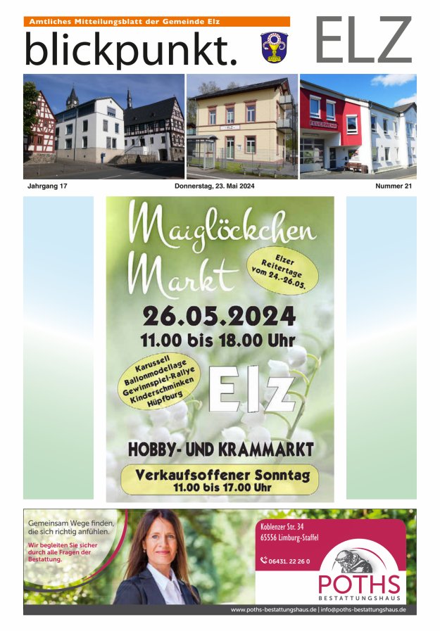 Blickpunkt Elz Titelblatt 21/2024