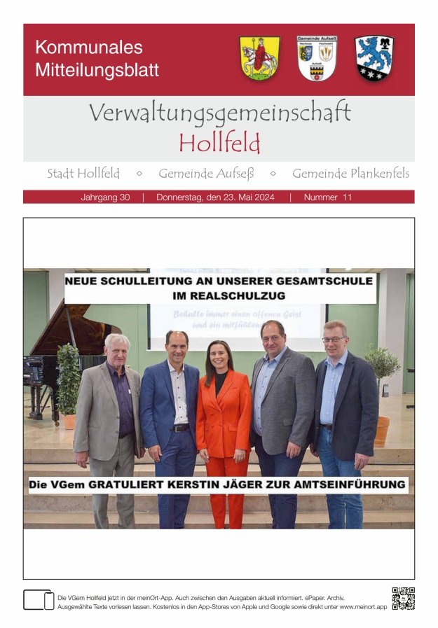 MB der Verwaltungsgemeinschaft Hollfeld  Titelblatt 11/2024
