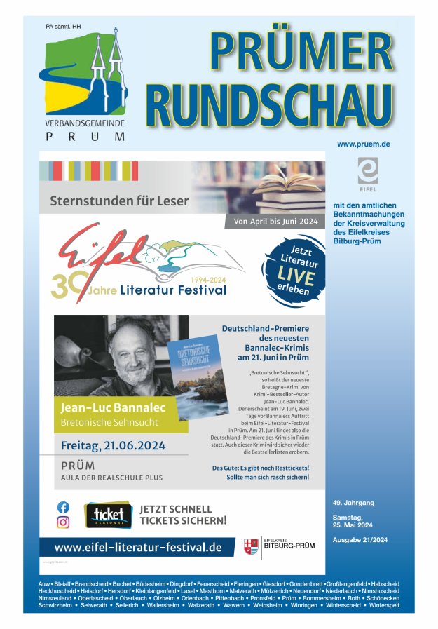 Prümer Rundschau Titelblatt 21/2024