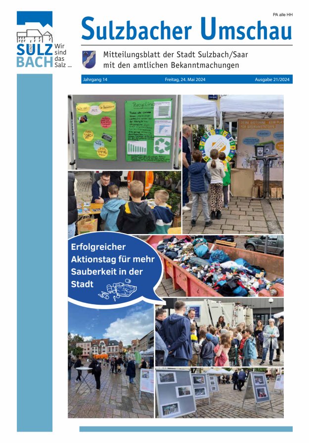 Sulzbacher Umschau Titelblatt 21/2024