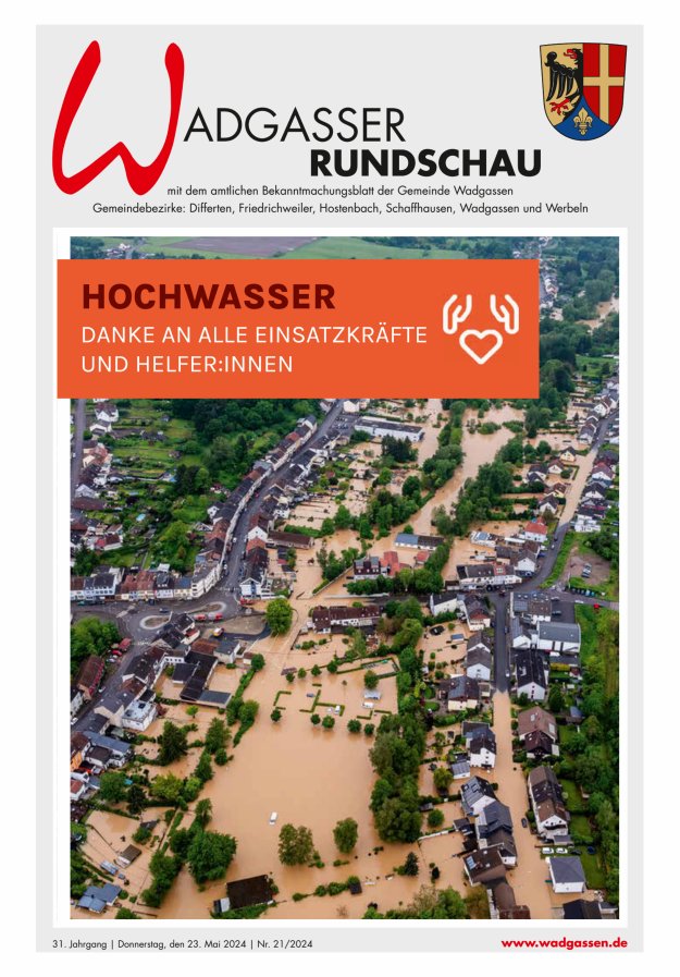 Wadgasser Rundschau Titelblatt 21/2024