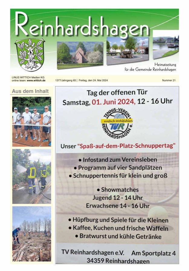 Unser Blättchen Titelblatt 21/2024