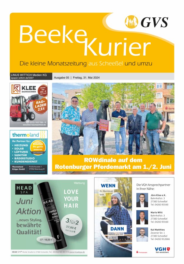 Beeke Kurier Titelblatt 05/2024