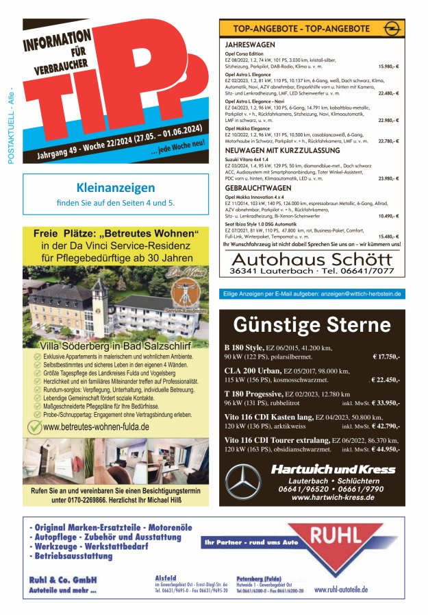 Tipp Vogelsberg Titelblatt 22/2024