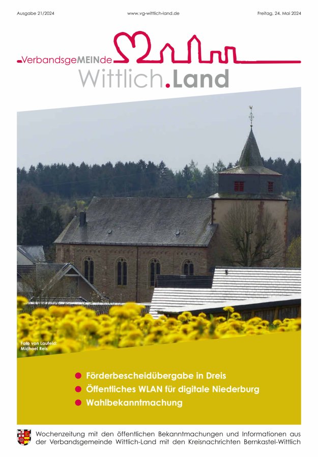 Mein Wittlich.Land Titelblatt 21/2024
