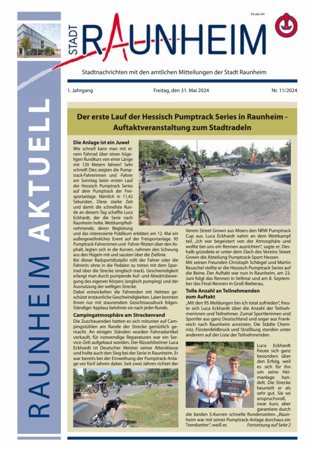 Raunheim aktuell Titelblatt 11/2024