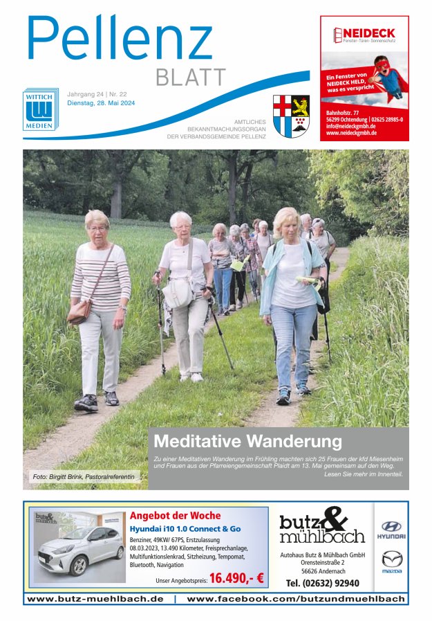 Pellenzblatt Titelblatt 22/2024