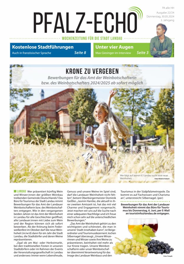 Pfalz-Echo Titelblatt 22/2024