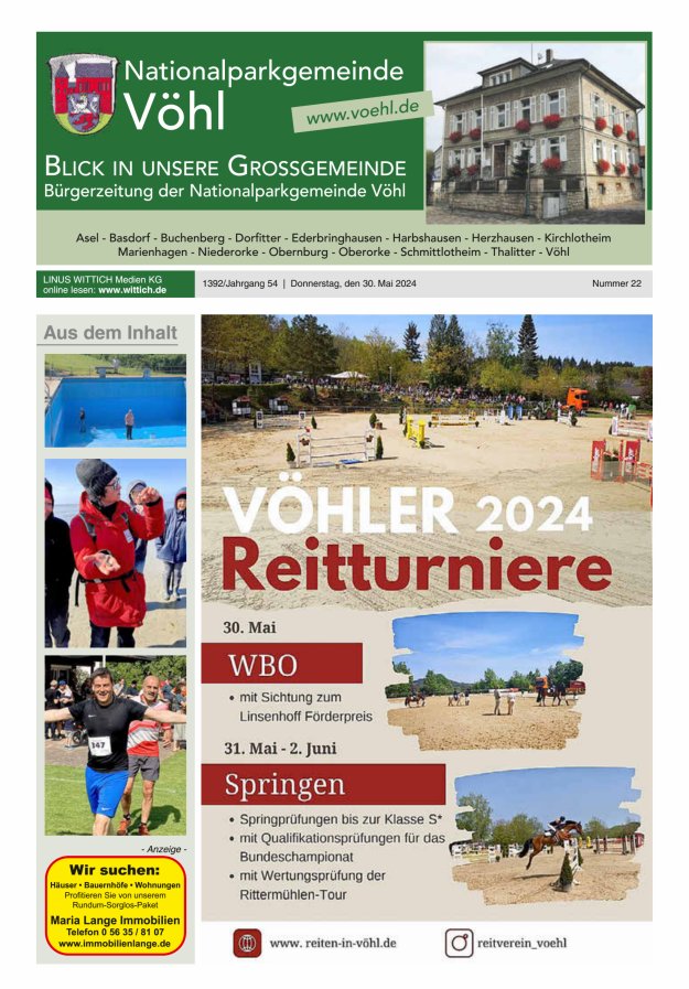 Blick in unsere Grossgemeinde Titelblatt 22/2024