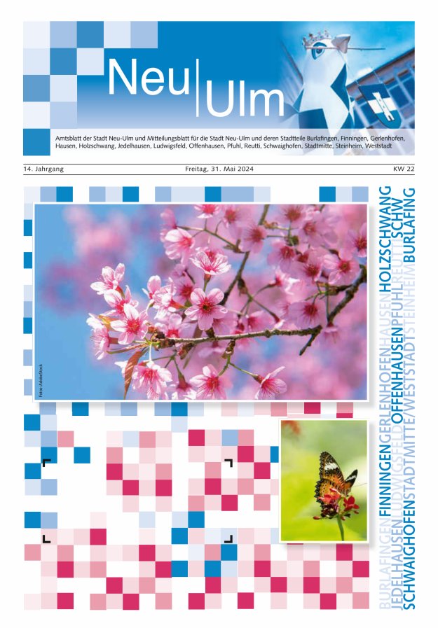 Amtsblatt der Stadt Neu-Ulm und Mitteilungsblatt für die Stadt Neu-Ulm Titelblatt 22/2024