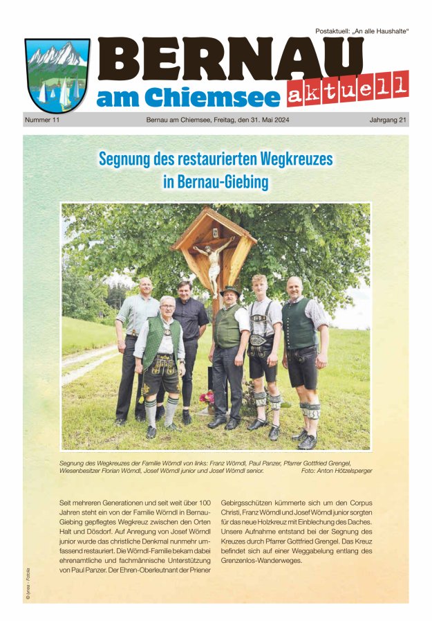 Bernau Aktuell Titelblatt 11/2024