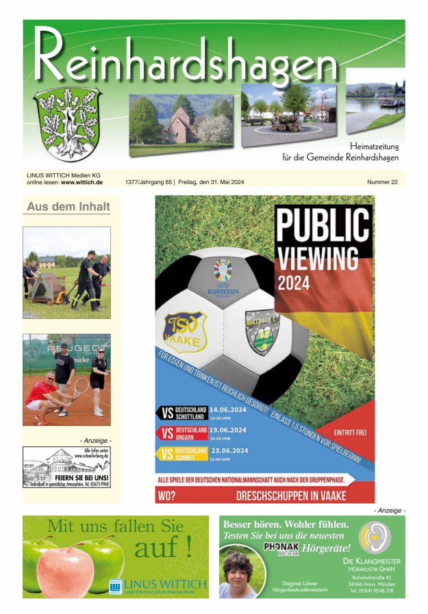 Unser Blättchen Titelblatt 22/2024