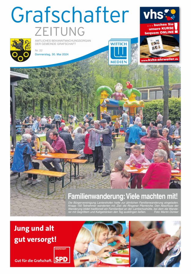 Grafschafter Zeitung Titelblatt 22/2024