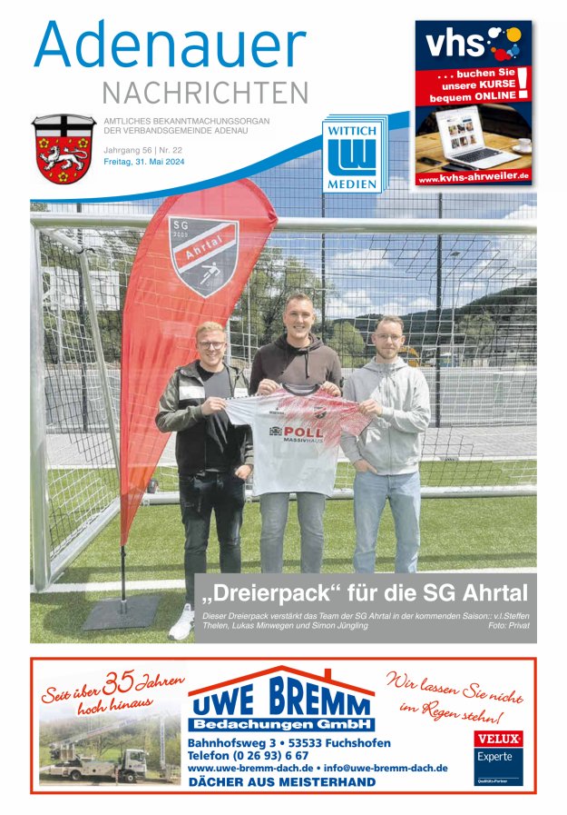 Adenauer Nachrichten Titelblatt 22/2024