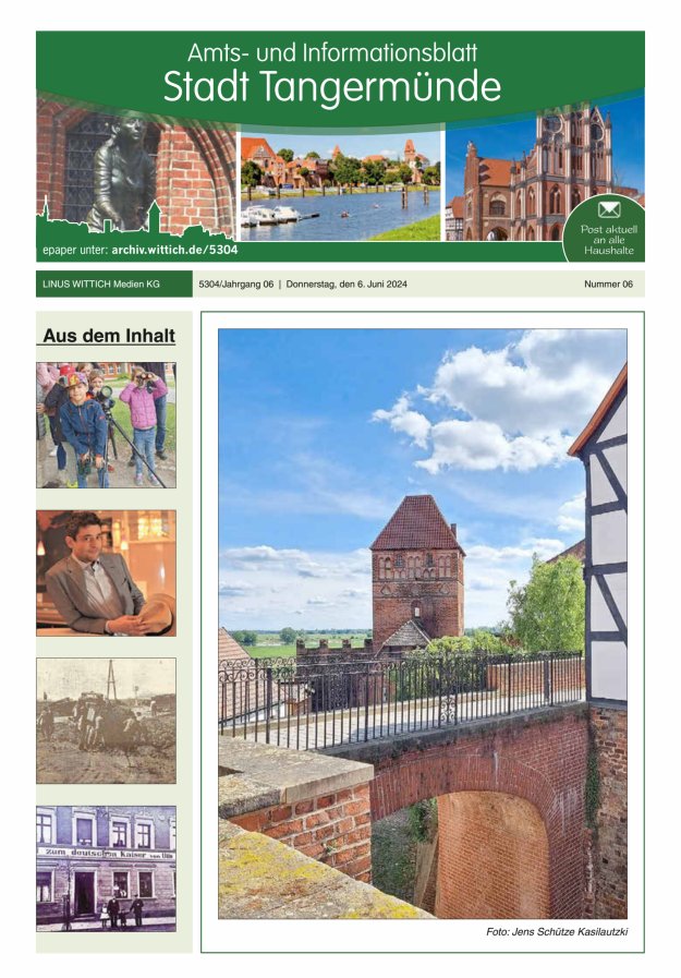 Tangermünde Titelblatt 06/2024