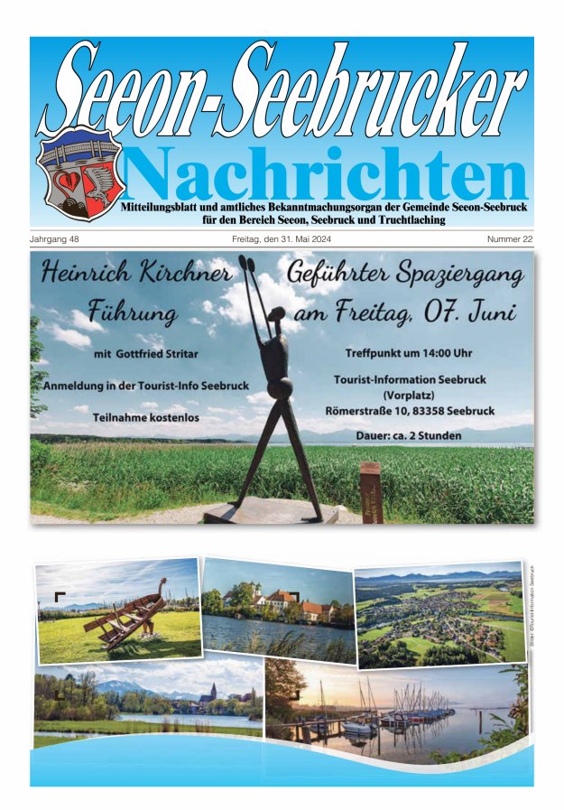 Seeon-Seebrucker Nachrichten Titelblatt 22/2024