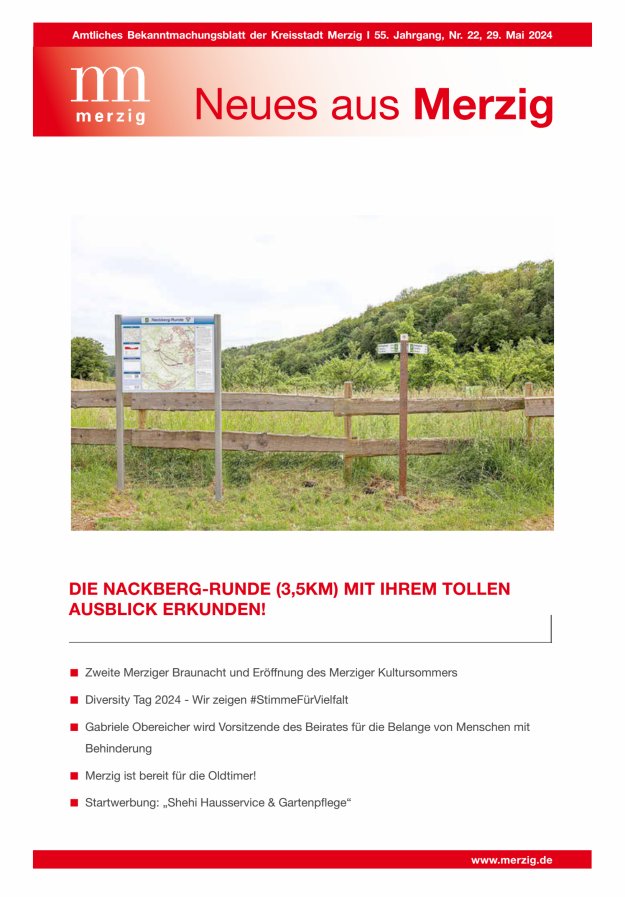 Neues aus Merzig Titelblatt 22/2024