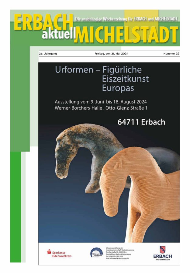 Erbach-Michelstadt aktuell Titelblatt 22/2024