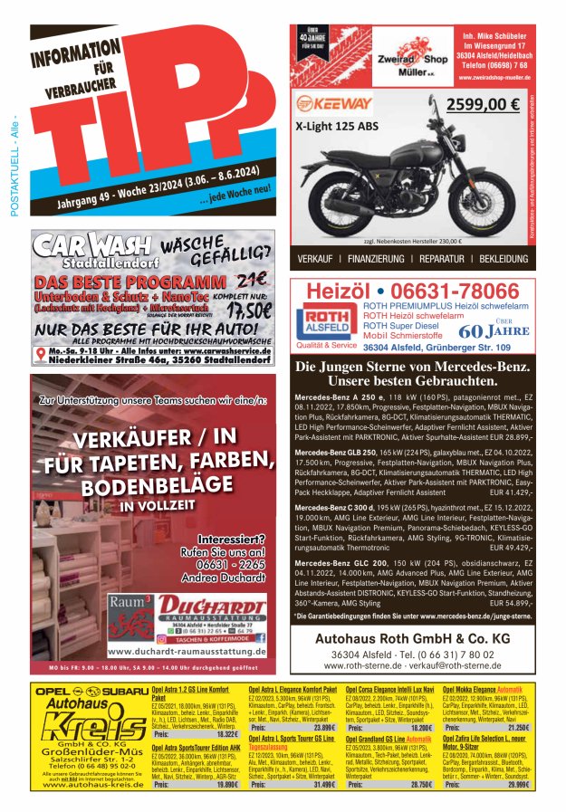 Tipp Vogelsberg Titelblatt 23/2024