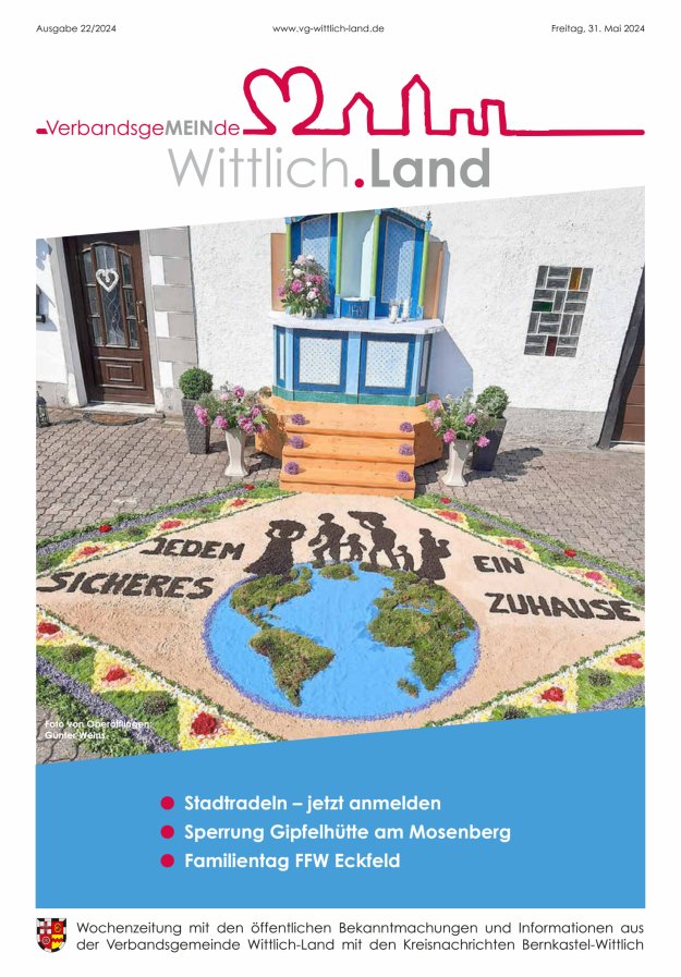 Mein Wittlich.Land Titelblatt 22/2024