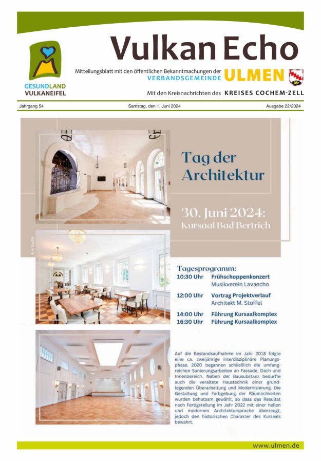 Vulkan Echo VG Ulmen Titelblatt 22/2024