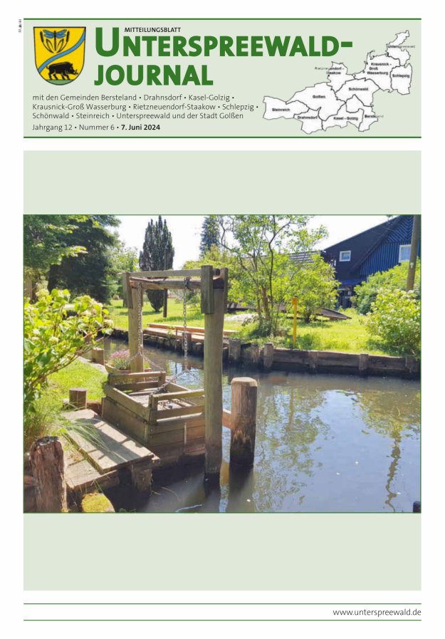 Unterspreewald-Journal Titelblatt 06/2024